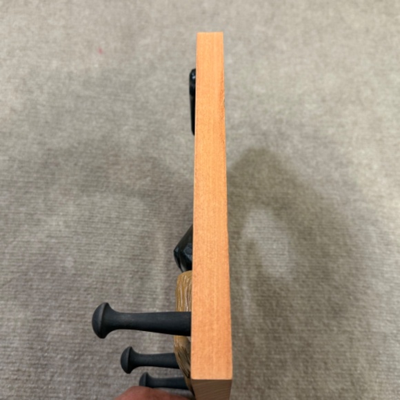 Michael Park Handmade Wooden Carved Resin German Shepard Dog Leash Holder 3 Hook - Picture 7 of 9